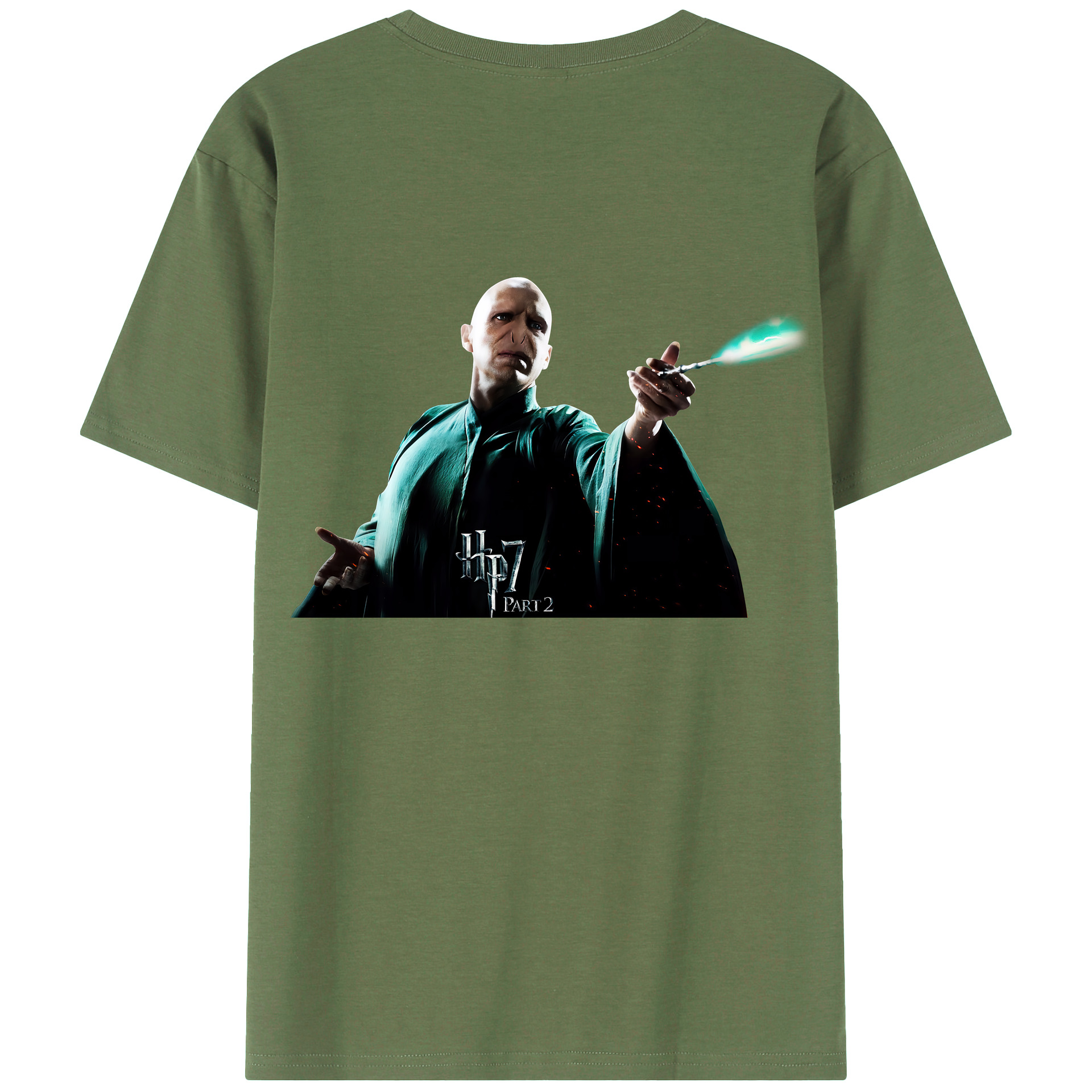 （画像用） Harry Potter ハリー・ポッターシリーズ 綿100％ メンズ半袖Tシャツ（バックプリント） 通気性